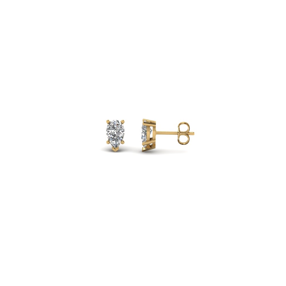 0.25 ct. pear diamond stud earring in FDEAR5PE0.12CT NL YG